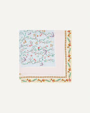 Naïve garden silk square scarf 90 cm x 90 cm