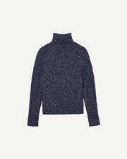 Iconic cable stitch roll-neck sweater