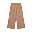 Striped trim 3/4 length trousers