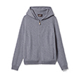 Zip-up hooded pullover