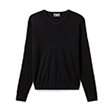 Extrafine V-neck jumper with cont