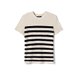 Striped round neck t-shirt